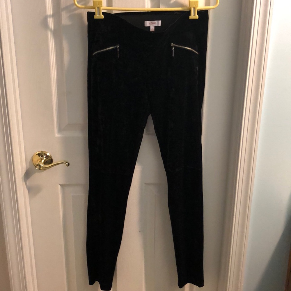 Velour leggings